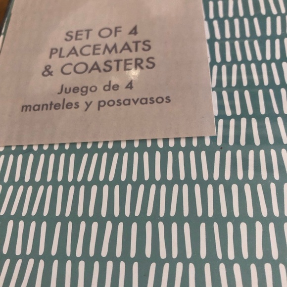 Other - Teal and White Patterned placemats